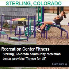 Outdoor Fitness Equipment Sterling Colorado Community Recreation Rec Center Exercise Gym Park Area Trail Sit Up